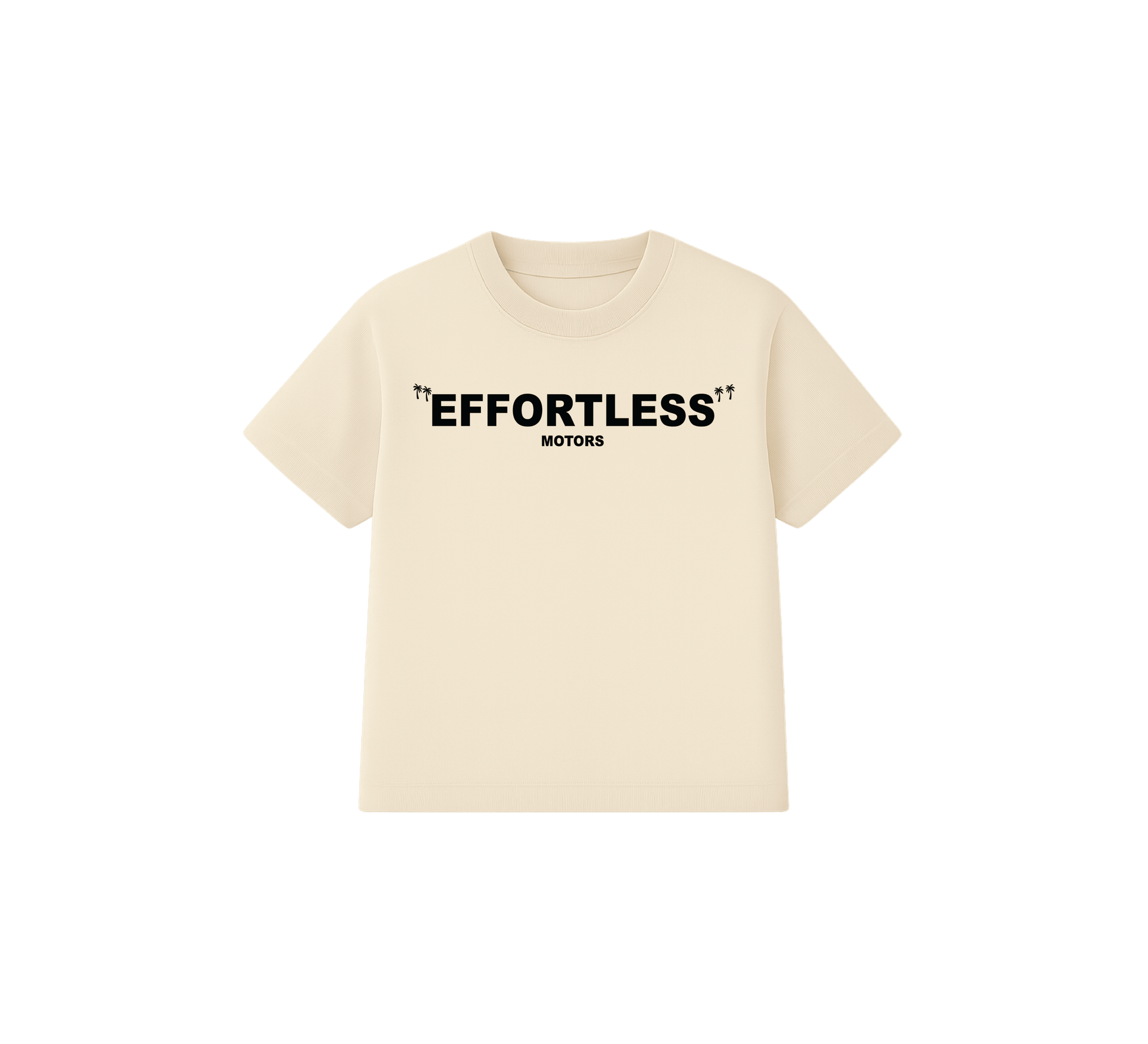 EFFORTLESS MOTORS Logo Tee –  Cream