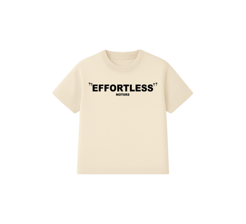 EFFORTLESS MOTORS Logo Tee –  Cream